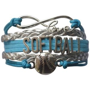 Infinity Collection Softball Bracelet- Girls Gift